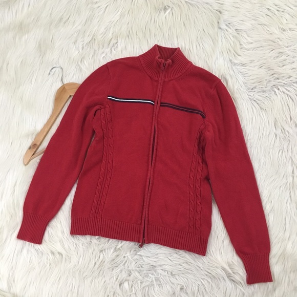 Tommy Hilfiger Sweaters - Tommy Hilfiger Full Zip Flag Cardigan